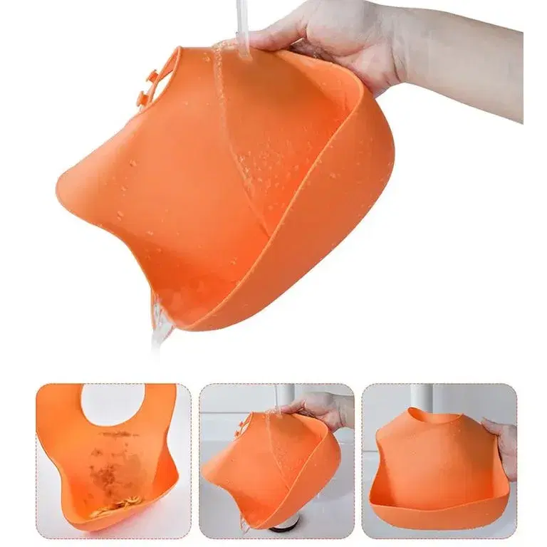 Set de Alimentación de Silicona para Bebé Diseño Elefante: Plato + Bowl + Babero + Vaso (Verde)